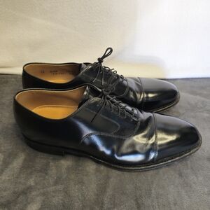 Johnston & Murphy Melton Cap‎ Black Shoes with Timeless Elegance Size 12